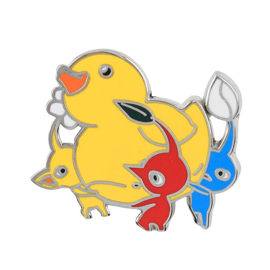 Pikmmin And Duck Badge Cute Game Character Peripheral Enamel Pin Cartoon Jewelry Kids Gift Gamer Collect Souvenirs