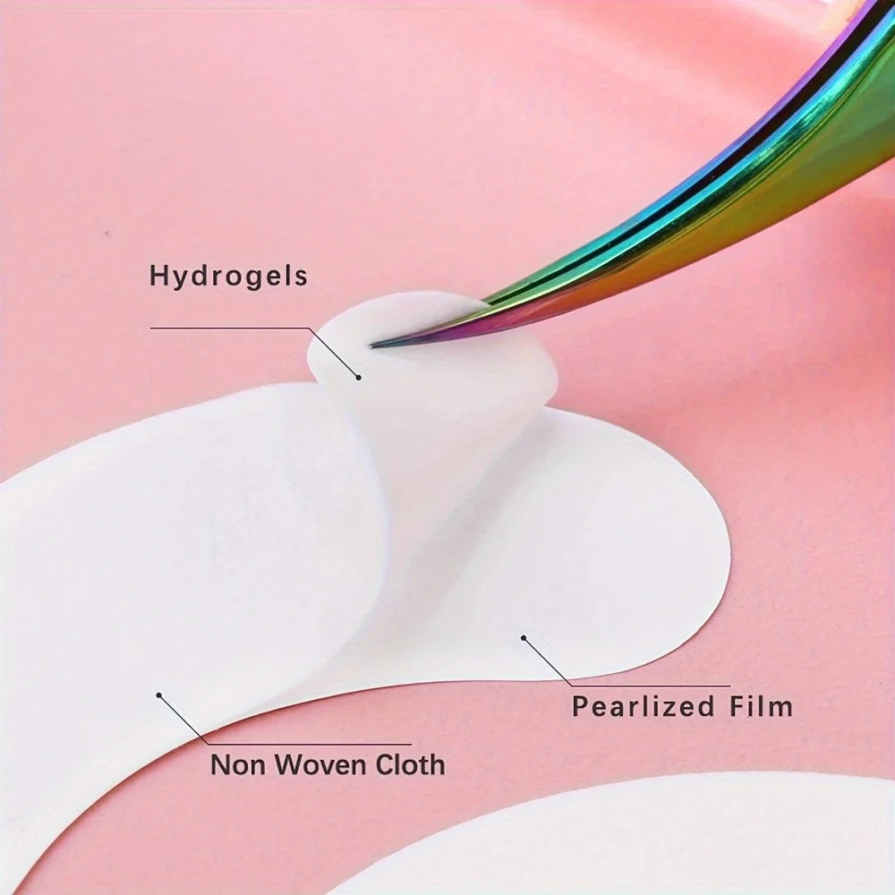 50Pairs Lint Free U-Shaped Eyelash Extension Under Eye Pads Hydrogel Patches Isolation Lower Lash Spacers Beauty Tool Gift Ideas
