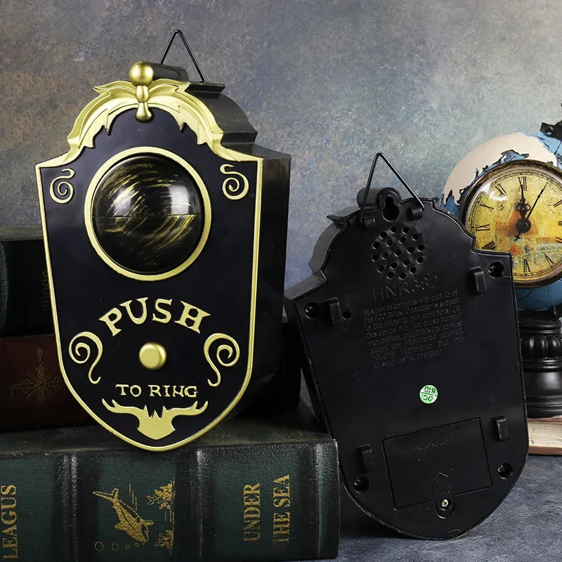 Halloween Doorbell Led Luminous Hanging Doorbell Haunted Party Decor Glowing Horror Props Creepy Eyes with Sound Lights