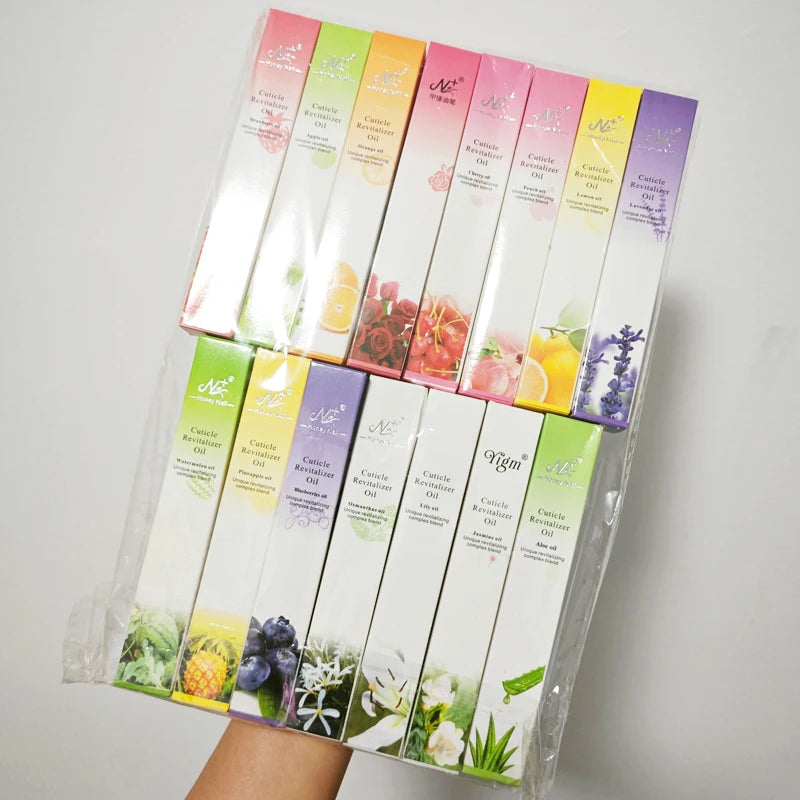 40pcs 큐티클오일 Cuticle Oil Nail Care Nutrition Oil Pen Nails Repair Hand Cuticle Manicure Treatment Nail Care Product Set