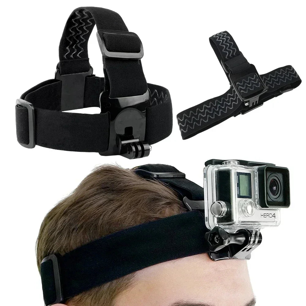 6in1 Action Camera Accessories Kit Head Strap Chest Strap Mount Adjustable Holder for Action 6 5Pro GoPro DJI Smartphone Bracket
