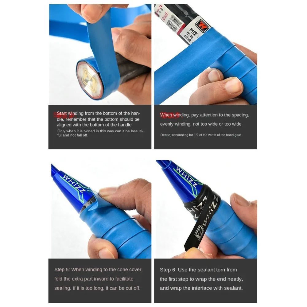Shock Absorption Anti Slip Tennis Racket Sweatband Anti Slip Sweat Absorption Tennis Overgrip Padel Sweatband Colorful