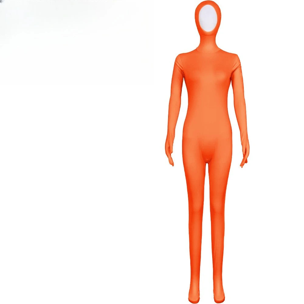 Halloween Cosplay Costume Funny Long Sleeved Jumpsuit with Chiffon Skirt Suit Theme Party Role Playing Outfits for Adults