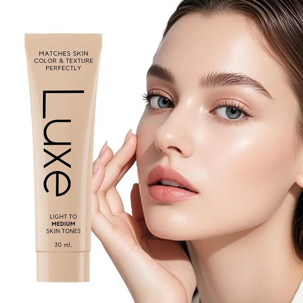 Luxe Color Change Waterproof Concealer Foundation, Full Coverage for Acne, Scars & Uneven Skin Tone, Long-Lasting Face Makeup