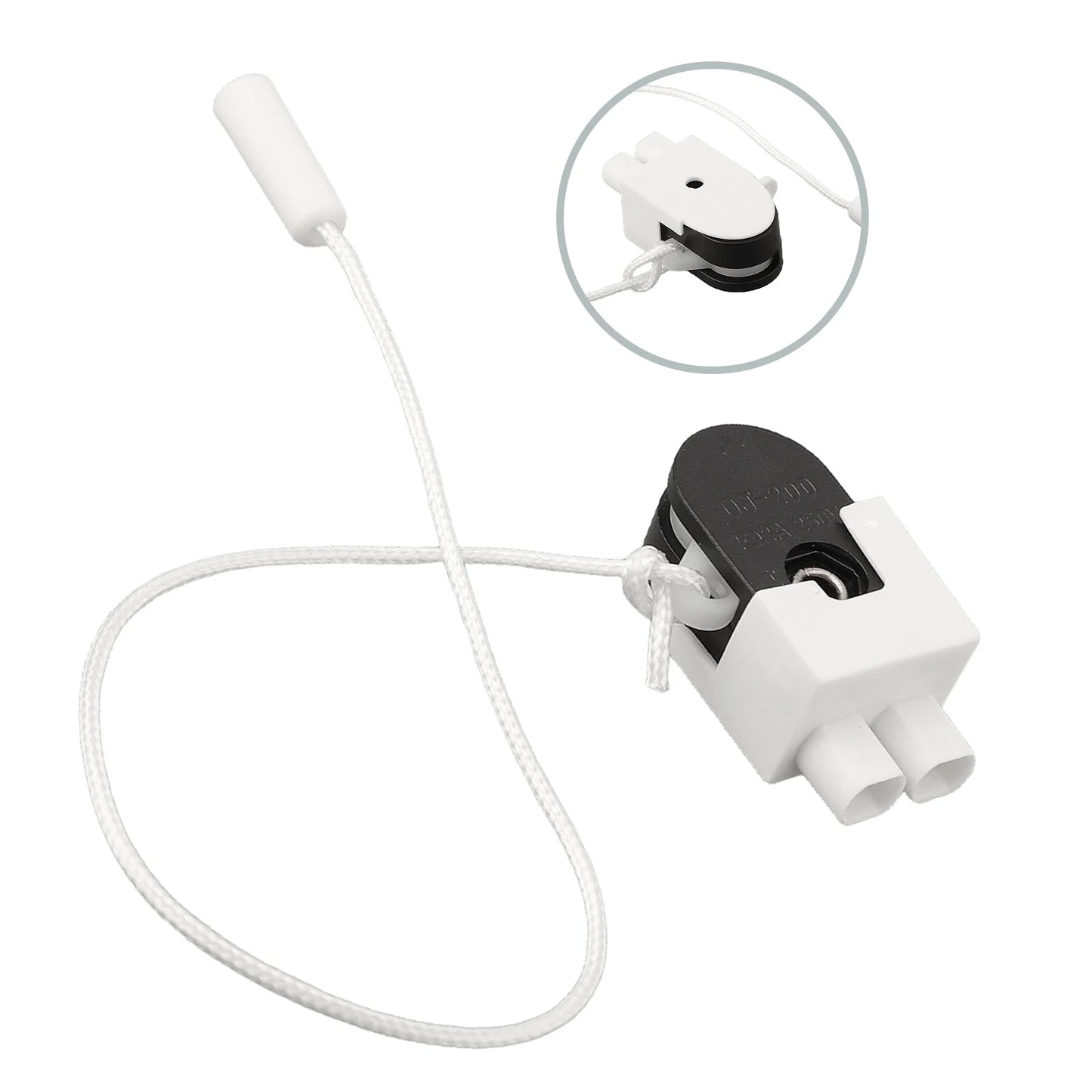 1Pcs Pull Cord Switch PC/PA + Alloy Pull Cord Wall Light Switch With Cord Rotating Pull Cord Switch For Table Lamps Floor-Lamps