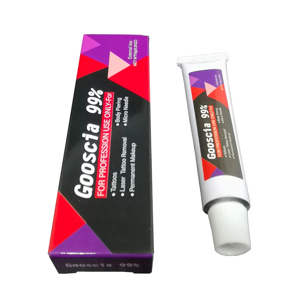 New Arrival 99% Gooscia Tattoo Cream 10g Before Permanent Makeup Microblading Eyebrow Lips Auxiliary Cream Tattoo Removal