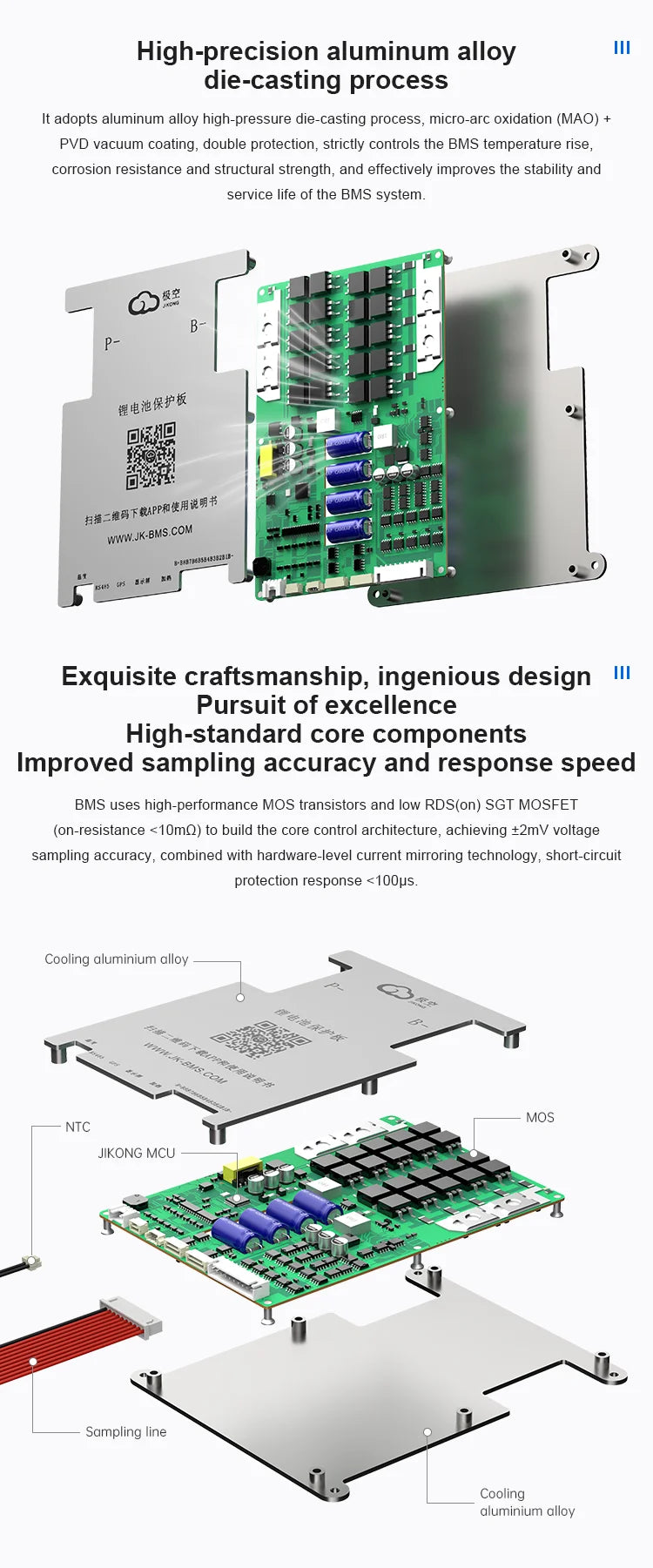 JK BMS 60A 100A 150A 200A 300A Active Balance Bms 4S 8S 16S 20S 24S JIKONG Smart Bms 12V 24V 48V 72V Lifepo4 Li-Ion Lto Battery