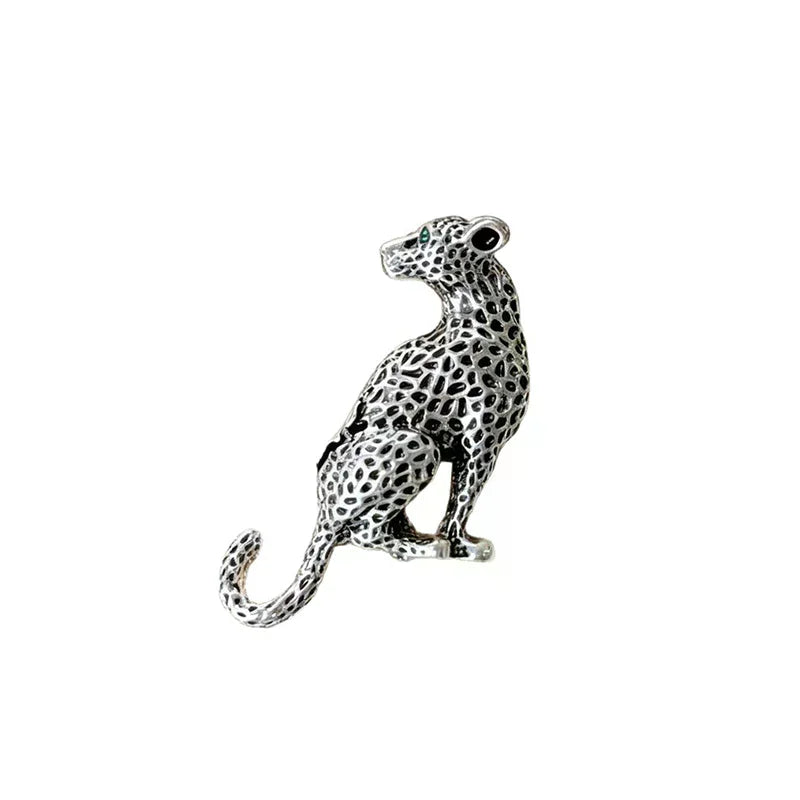 Leopard Brooch Pin Animal Jewelry Winter Coat Dress Party Accessories Gift