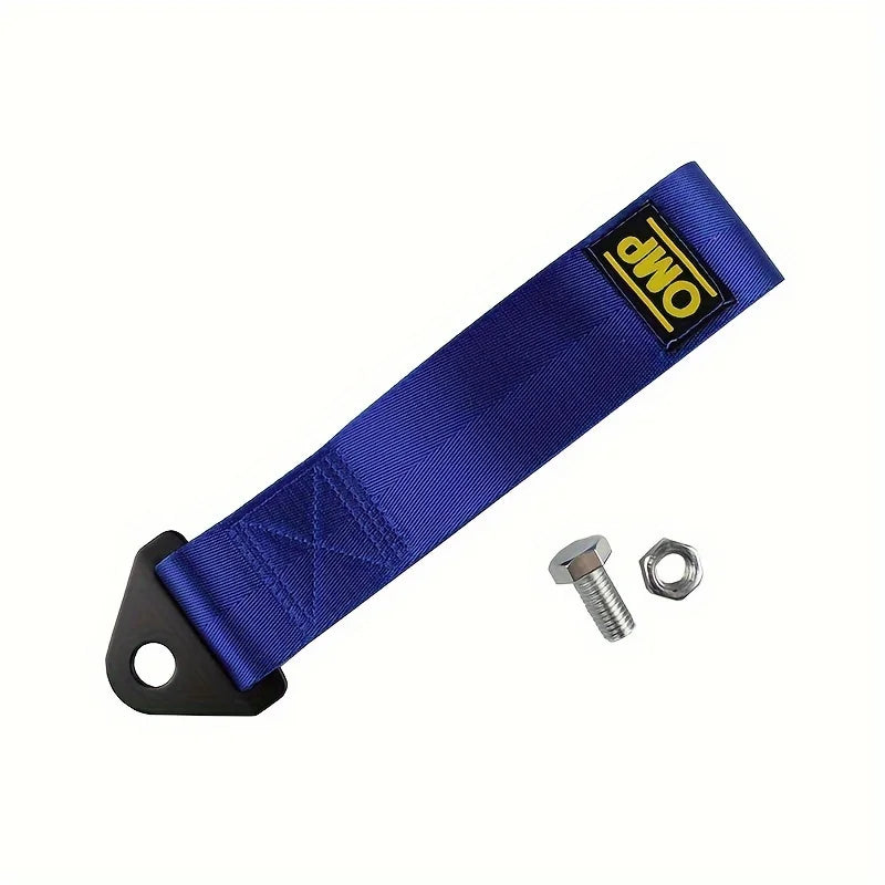 New Car Tow Strap Universal Nylon Towing Rope Front Tow Eye Strap for Car Compatible with Bumper Trailer Car Exterior Decoration