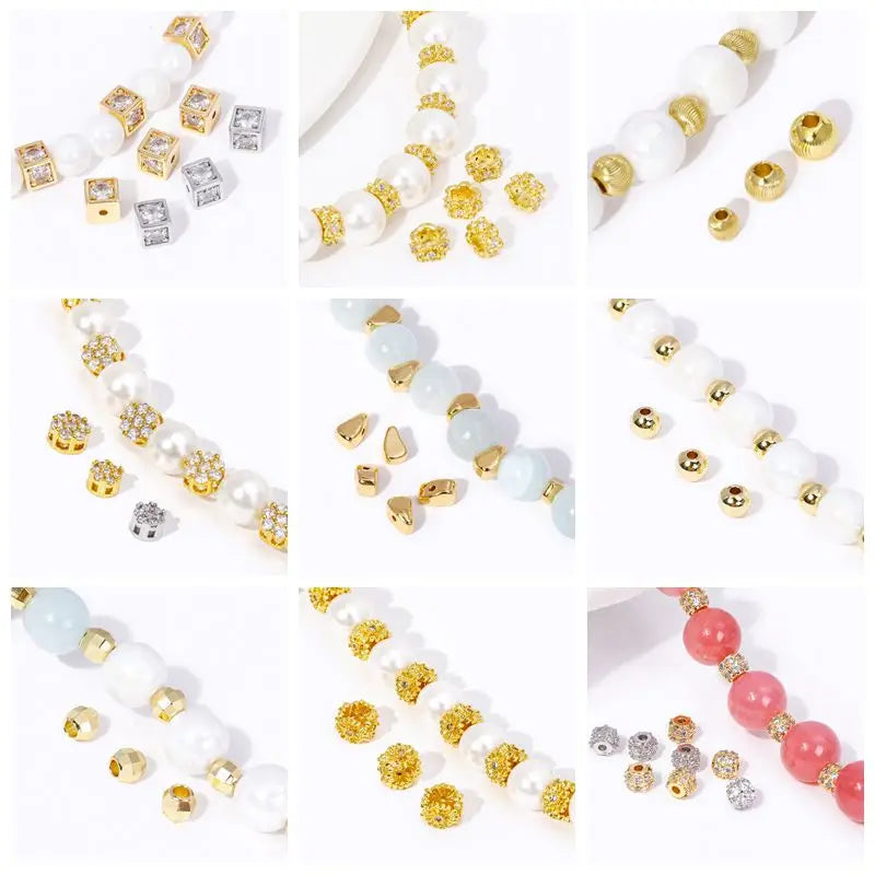 18K Gold Plated Brass With Center U-Bar And Open Ring Cable Chain Ear Thread Ear Wire Earrings DIY Earring Making Supplies