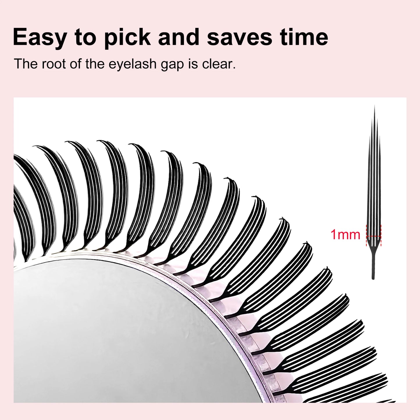 Lakanaku Narrow Spire Eyelashes Extension Anime Lashes Premade Manga Style Feather Lightweight Premade Fans Extension for Makeup