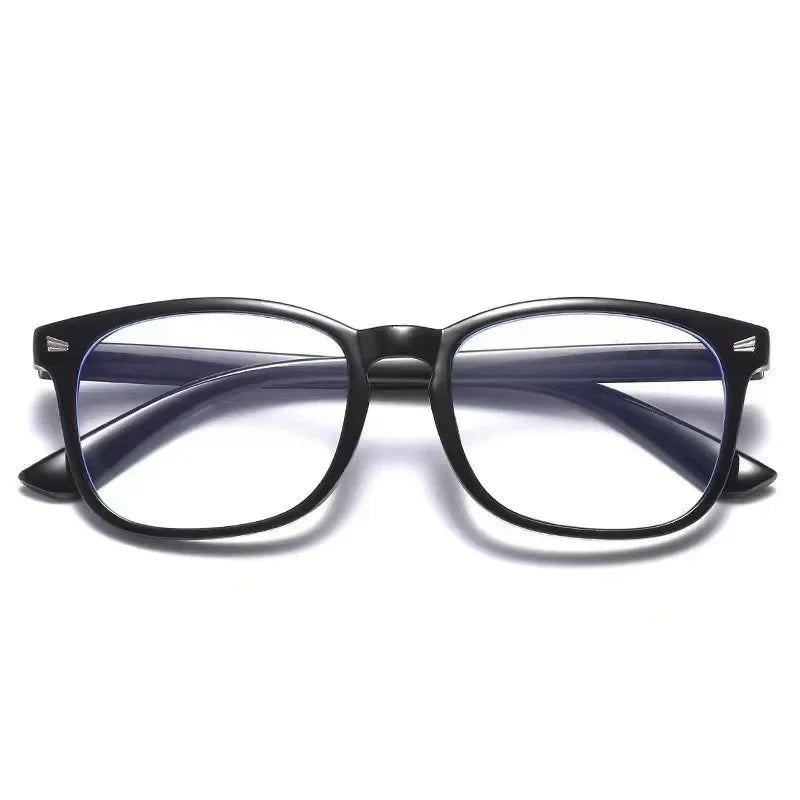 New Trending Blue Light Blocking Men's Glasses Gaming PC Matte Black Anti Ray Eyeglasses Women Transparent Fashion Eyewear