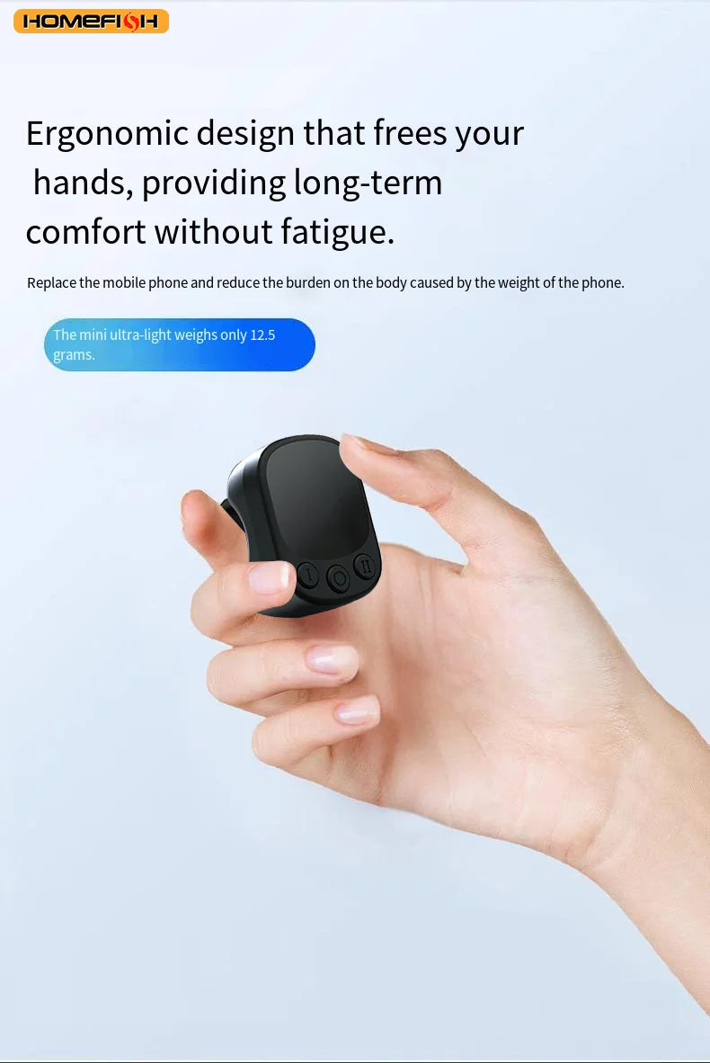 Mouse Ring Remote Control with Touchpad,Smart Automatic Screen Clicker Device，Continuous Clicker，Scrolling Ring Remote Control S