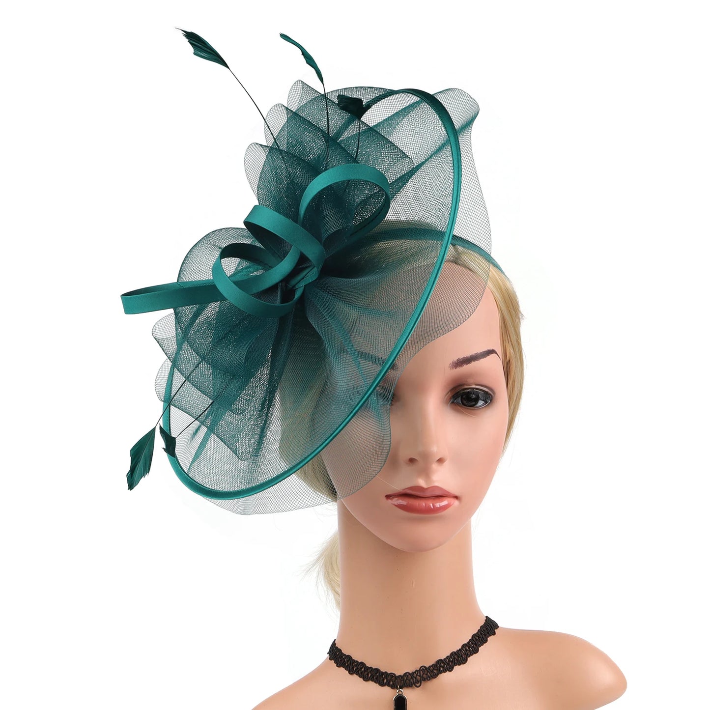 Wedding Accessories Formal Dresses Mesh Fascinator Hats Headwear Kentucky Derby Headpiece for Ladies Hair Accessories Ｗomen