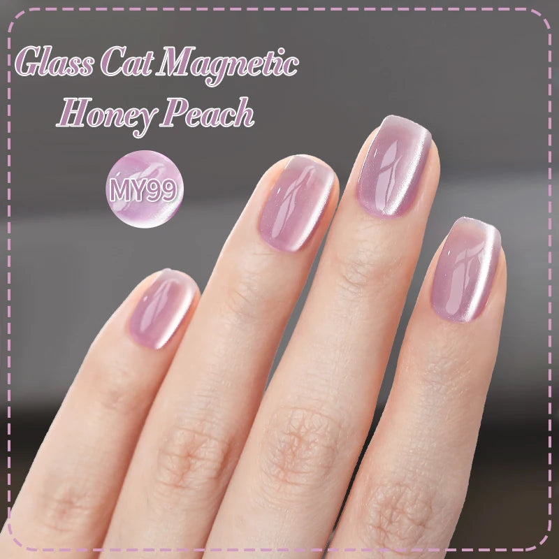 BORN PRETTY 10ml Grey Glass Bead Cat Magnetic Gel Nail Polish Black Nails Nail Art Manicure Semi Permanent Soak Off UV Gel