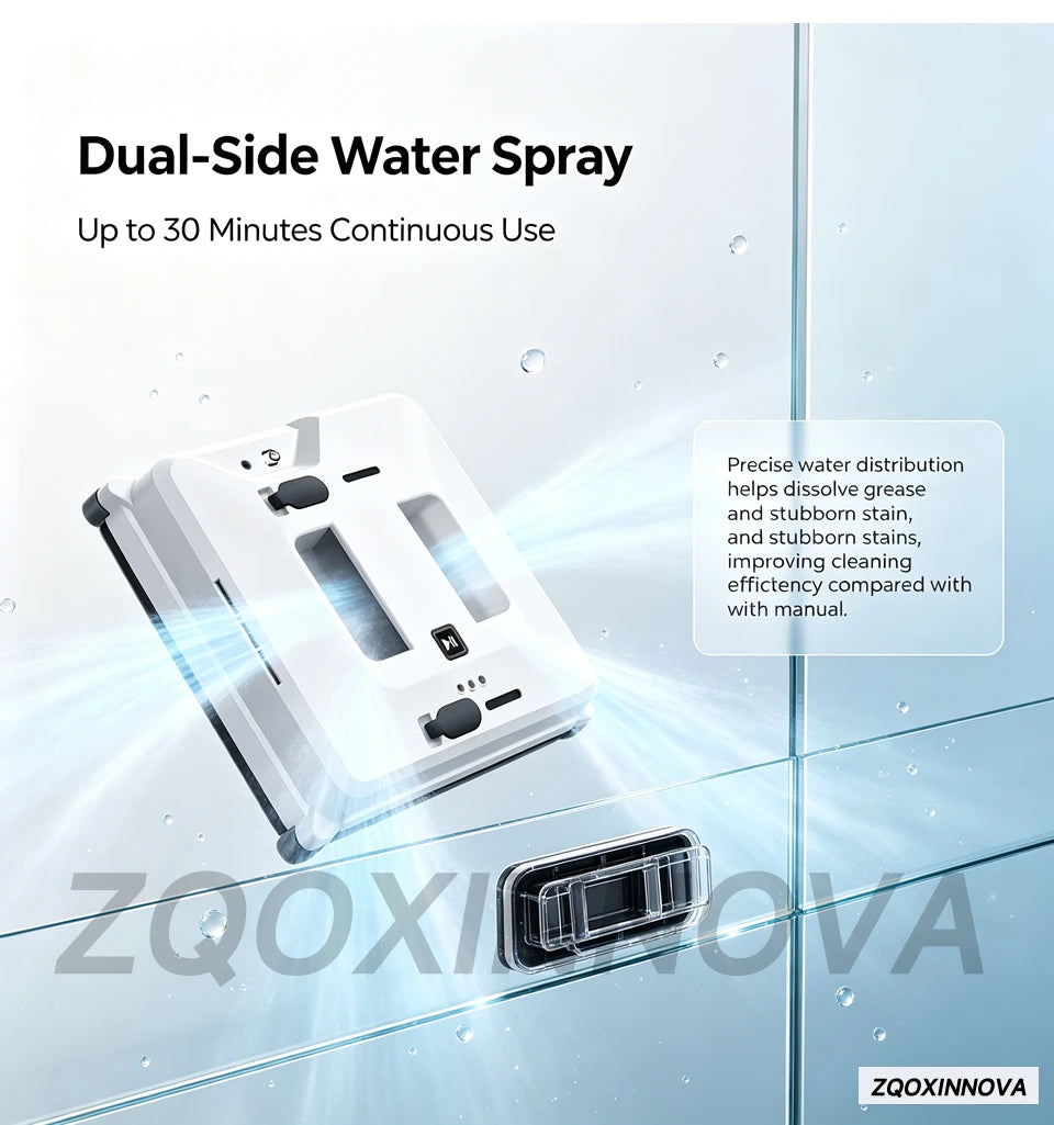 55 Newton UPS Vacuum Cleaner Electric Glass Washer with Smart Home Appliance Smart Floor Mops Electric Window Cleaning Robot