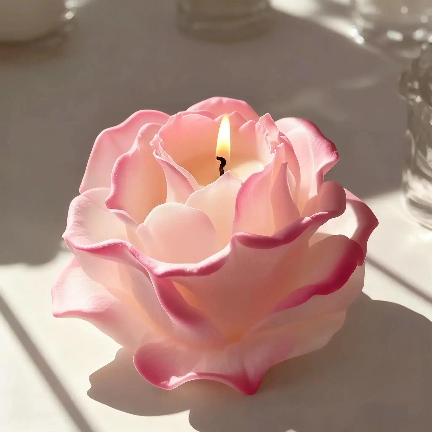 1 Piece 3D Elegant Rose Silicone Mold - Reusable Flexible Mold for Candles, Resin Art, Handmade Soap and Clay Making, Delicate Petal Design, Home Decoration, Valentine's Day Gift, Floral Shapes, Special Gift for Craft Enthusi