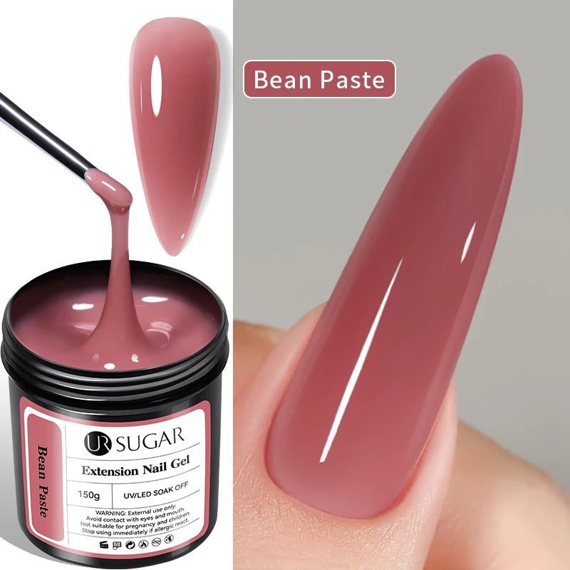 UR SUGAR 150g Soft Pink Quick Builder Nail Gel 6 IN 1 Acrygel For Nails Extension Constuction Self Leveling Soak Off UV LED Gel