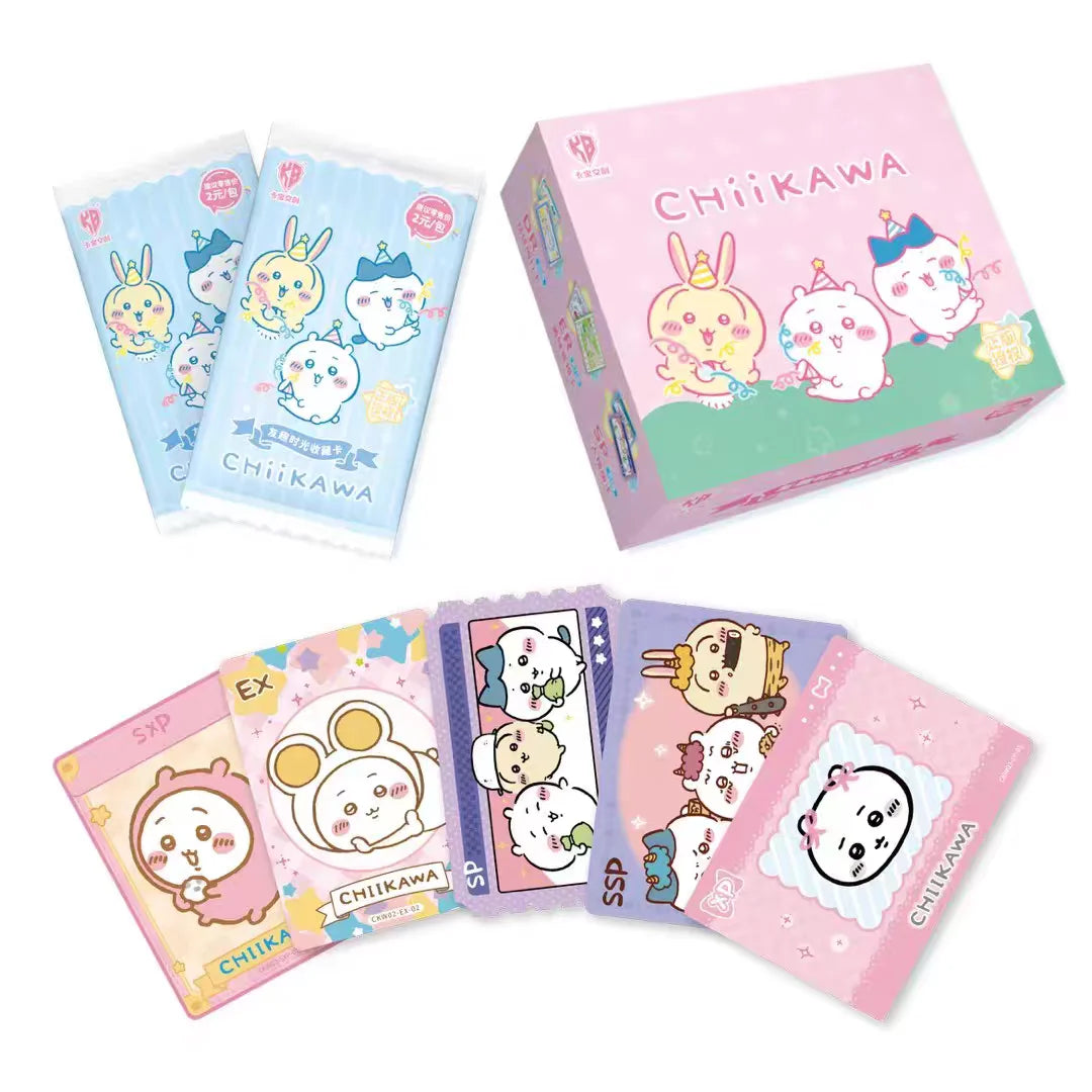 KABAO Original Chiikawa Collection Card Square Kawaii Character High Quality Anime Toy Card Cartoon Decorative Cute Collect Gift
