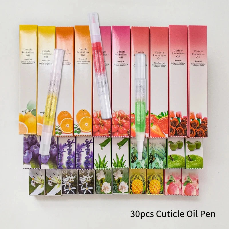 40pcs 큐티클오일 Cuticle Oil Nail Care Nutrition Oil Pen Nails Repair Hand Cuticle Manicure Treatment Nail Care Product Set