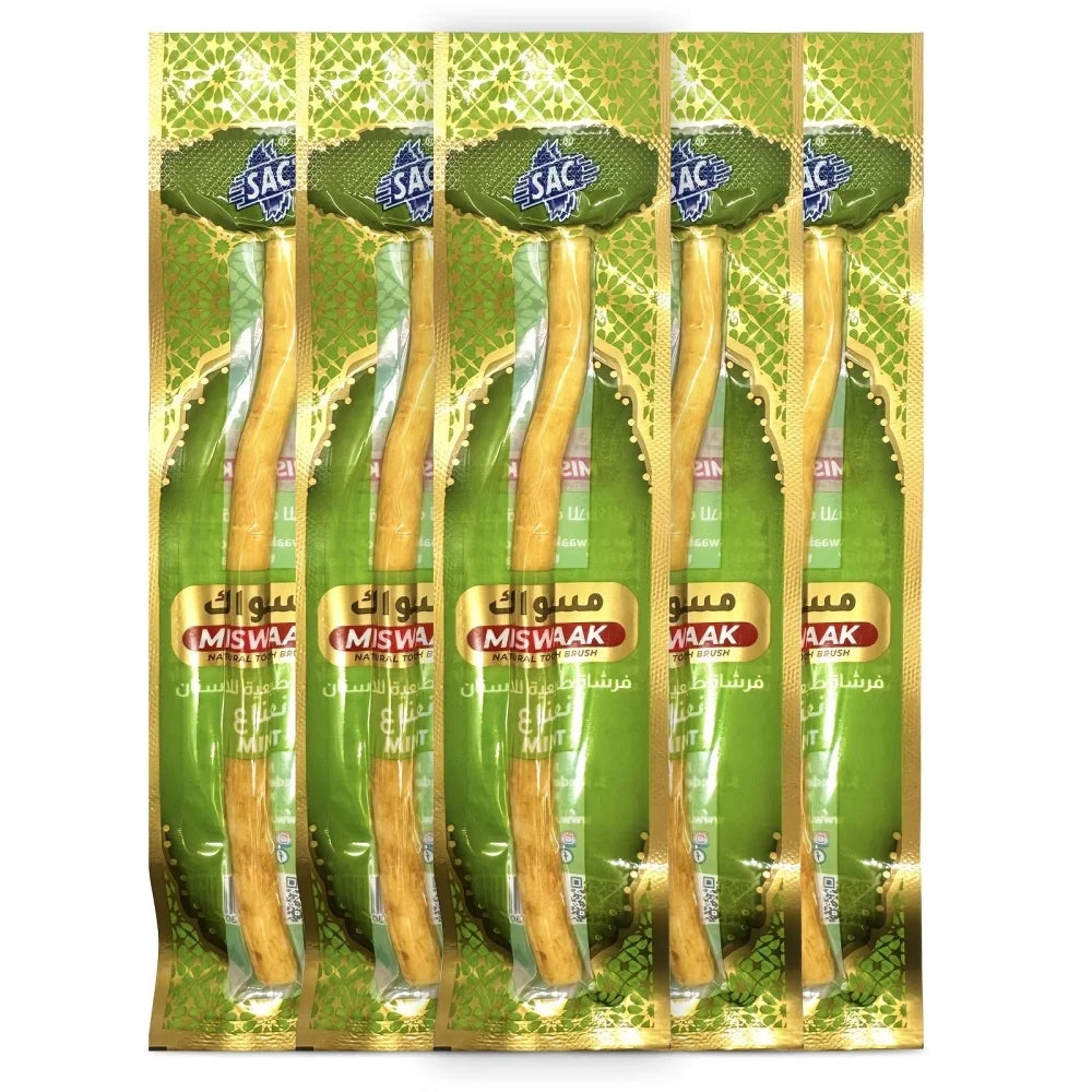 Mint Flavored Special Branch Miswak Vacuum Sealed Traditional Stick Toothbrush For Good Gums Teeth Fresher Breath Gift Siwak New