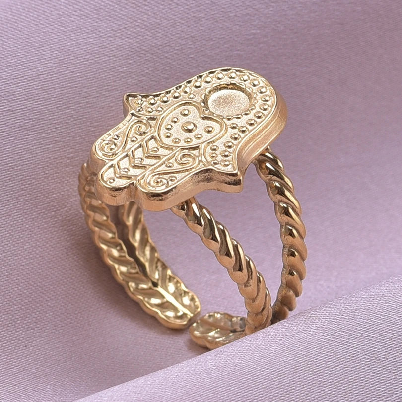 6pcs/lot Wholesale Various Chunky Rings Real Gold Plated Love Abstract DIY Shell Star Sun Bat Shaped Rings Women Jewelry Gifts