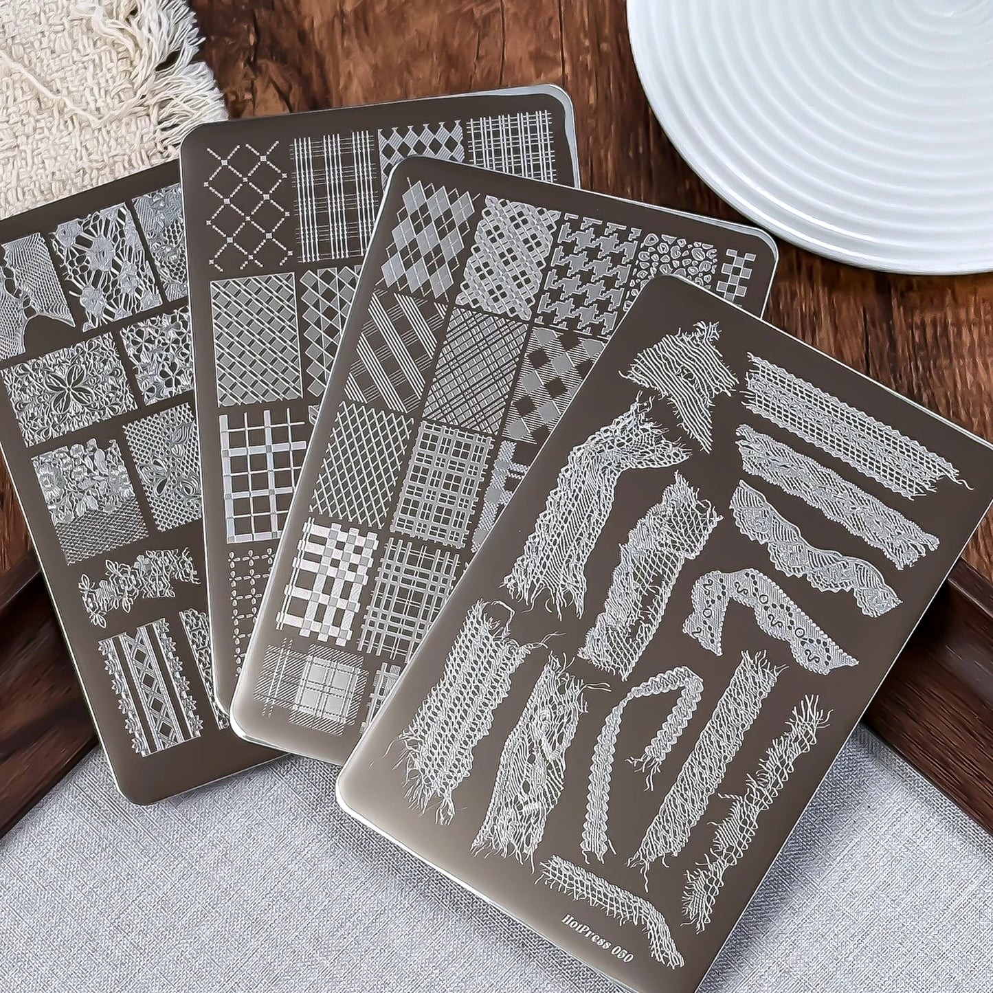 1Pcs Sexy Leopard Print Nail Stamping Plate Animal Skin Texture Nails Template 14.5x9.5cm Stainless Steel Manicure Print Stencil