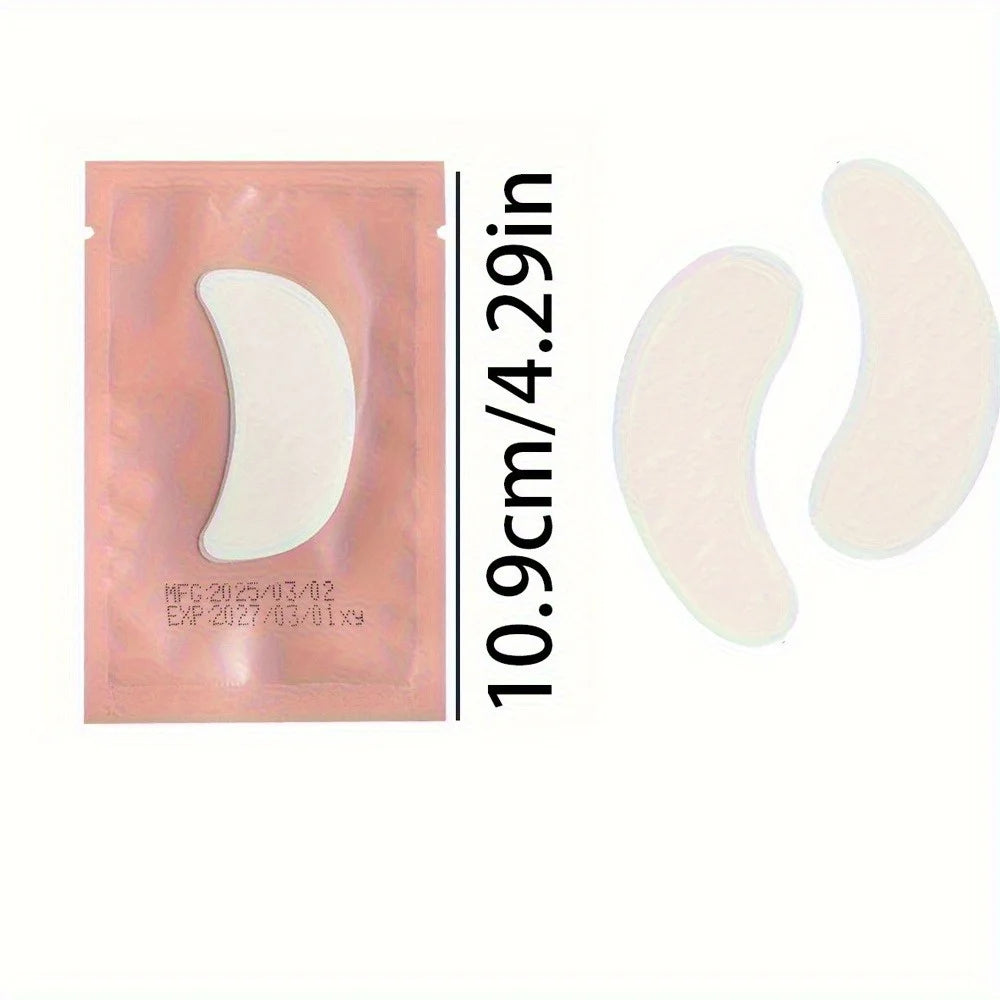 50Pairs Lint Free U-Shaped Eyelash Extension Under Eye Pads Hydrogel Patches Isolation Lower Lash Spacers Beauty Tool Gift Ideas