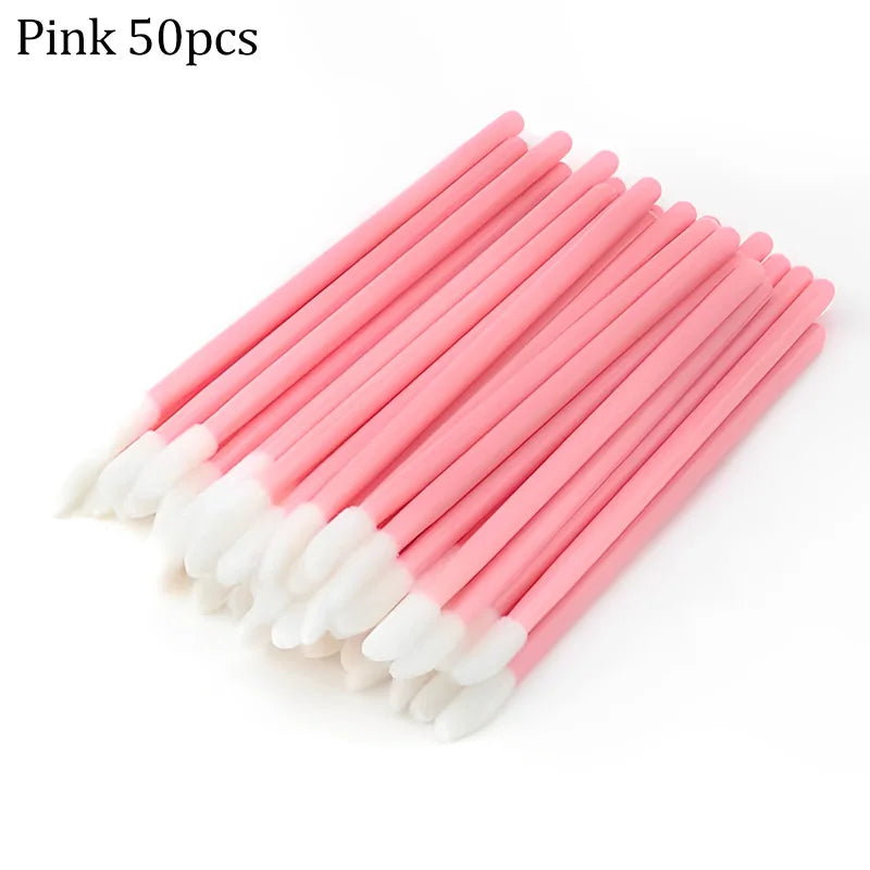50pcs Eyelash Brushes Reusable Mascara Wands Applicator Spoolers for False EyeLashes Extension Women Lashes Cosmetic Supplies