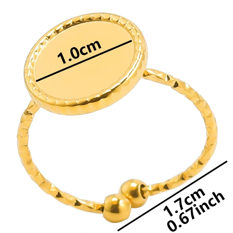 6pcs/lot Wholesale Various Chunky Rings Real Gold Plated Love Abstract DIY Shell Star Sun Bat Shaped Rings Women Jewelry Gifts