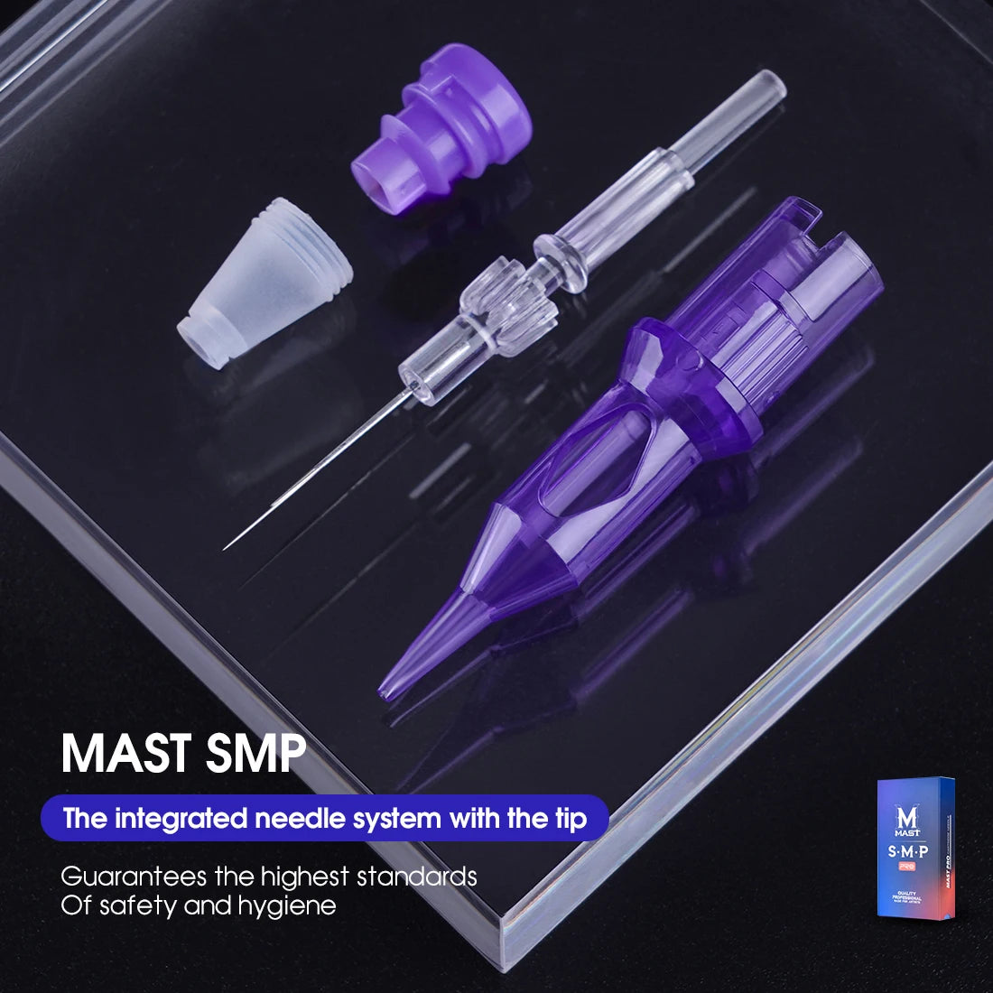 Mast PRO SMP Tattoo Cartridge Needles PMU Art Makeup Needle 1RL 3RL Round Liner Permanent Makeup for Eyeliner Lip Tattoo Supply