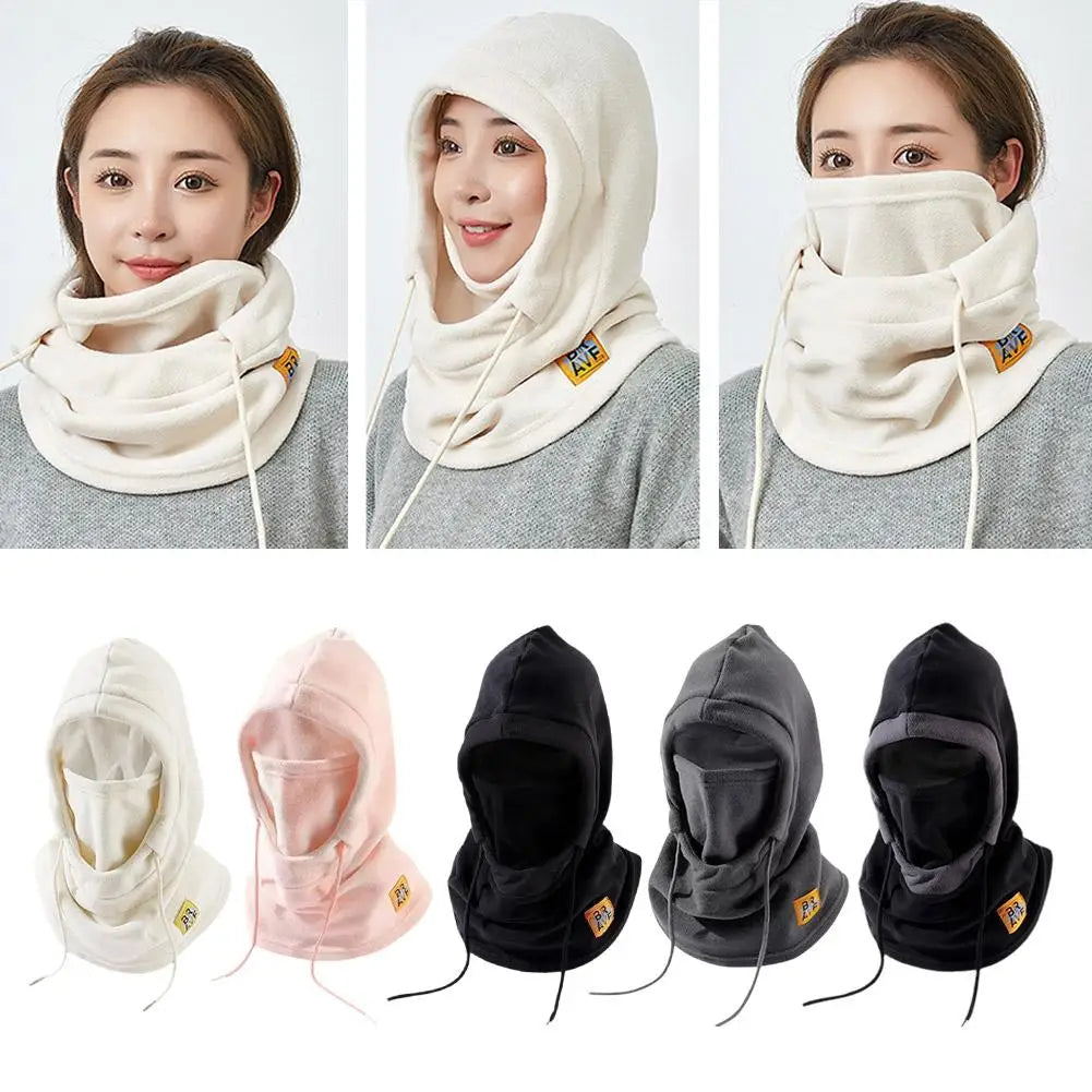 Winter Warm Hat with Mask and Neck Warmer 3-in-1 Windproof Balaclava for Men Women Masked Hat Cycling Cold Weather Protection