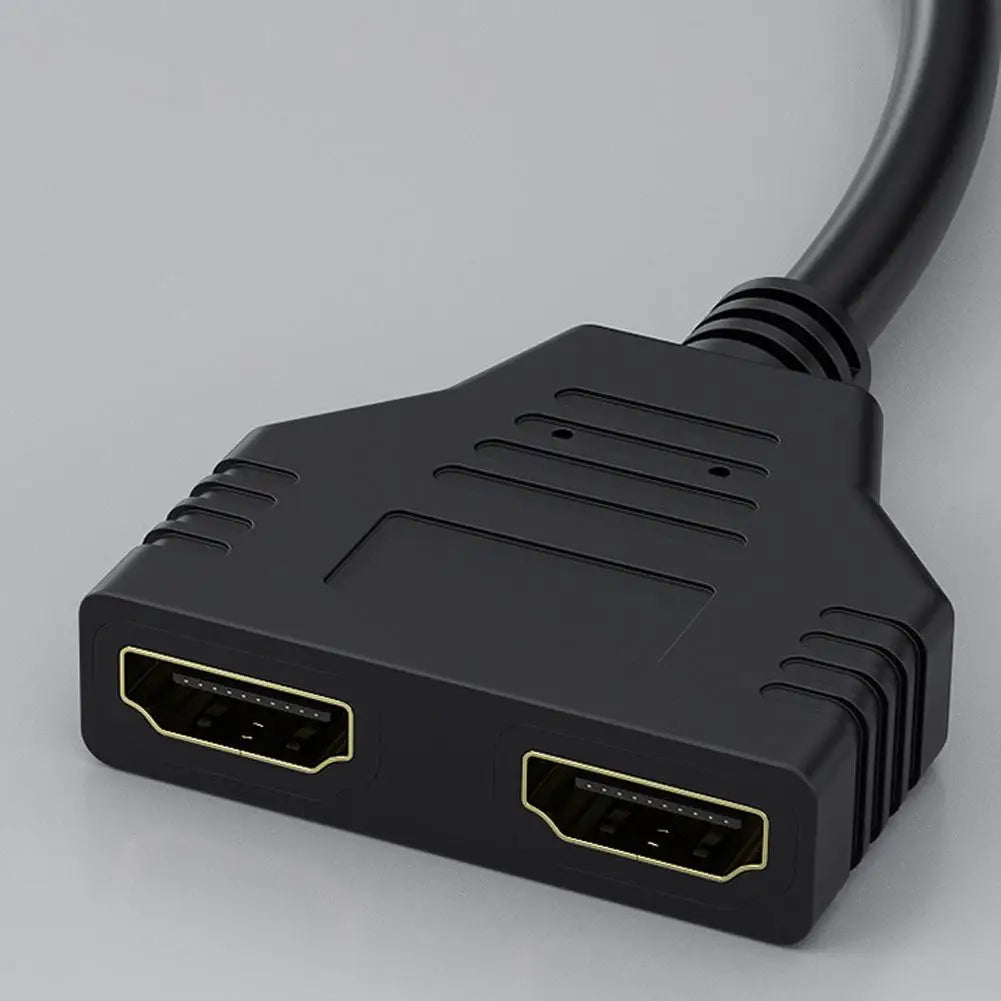 4K Computer Monitor HD Cable HDMI One In Two 30cm HD 1080P HDMI Splitter, One Input To Two Output Adapter Cable HDMI-compatible