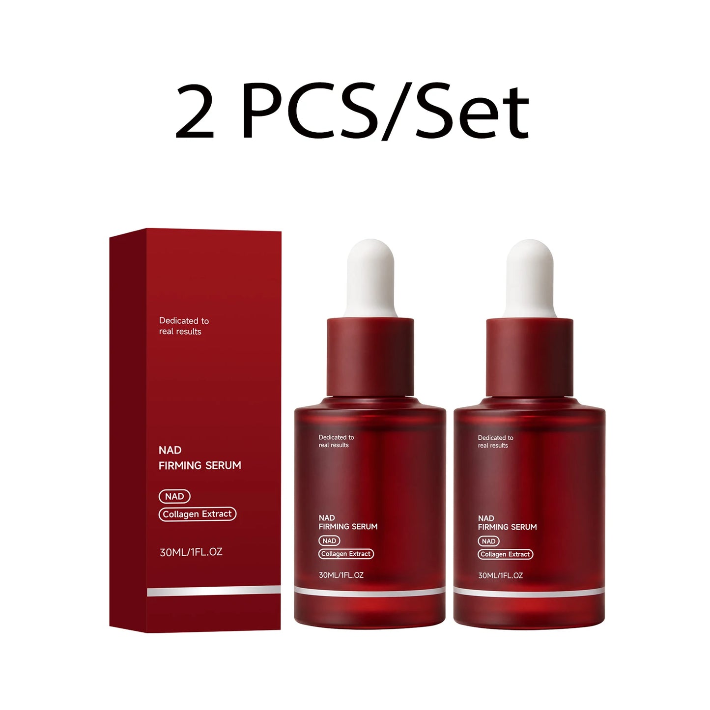 Collagen Firming Face Serum with NAD Boosting Look Skin Elasticity Smooth Fine Lines Hydrating Makeup Base Daily Use 30ml