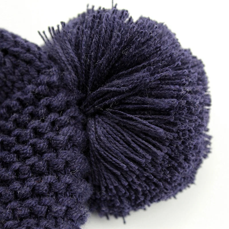 Winter Baby Hat for 0-12month Boy Girls Accessories Knited Cap Kids Hat Fleece Warm Gloves Thick Winter Ear Kids Hat Baby Bonnet