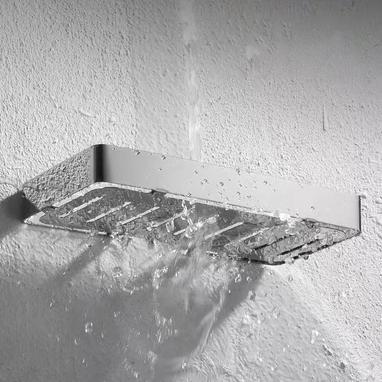 304 Stainless Steel Bathroom Shelf Wall Mounted Soap Sponge Organizer Box Holder Shower Gel Shampoo Storage Rack Accessories