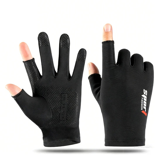 UV Protection Ice Silk Gloves for Men Women Breathable Anti-slip Touchscreen Gloves Outdoor Sports Fishing Cycling Driving