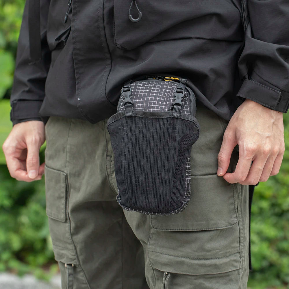 Lightweight Hands-Free Belt Bag with Phone Holder Water Bottle Pocket Hiking Backpack Vest for Running, Cycling, Outdoor Gear