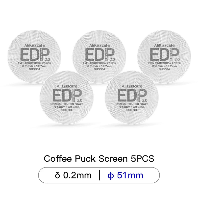 Alikisscafe Coffee Puck Screen Magnetic Espresso Filter 49.5mm 51mm 53.5mm 57.3mm 58.5mm Barista Portafilter Accessories Tools