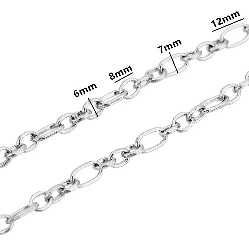 1 Meter Stainless Steel Large Heavy Chunky Hip Hop Punk Link Gold Color Chains DIY Jewelry Materials Handmade Necklace Bracelets
