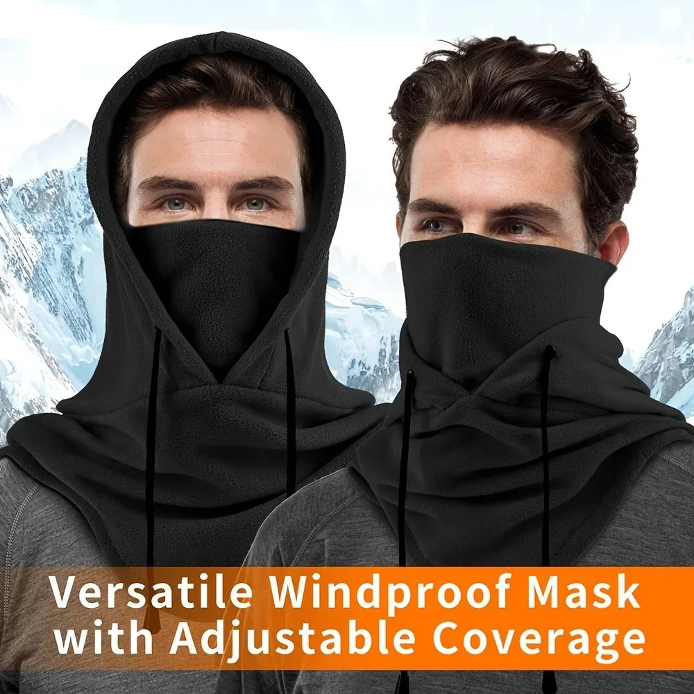 Winter Balaclava Set, Windproof Warm Hat for Outdoor Cycling and Skiing with Neck Warmer – Perfect Gift for Christmas/Halloween/