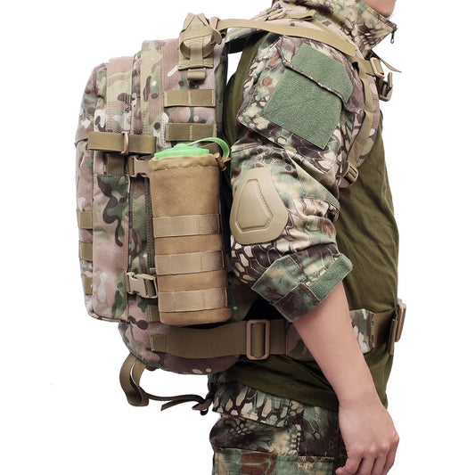 Travel Tactical Molle Water Bottle Bag Pouch Holder Camping Hiking Cycling Fishing Hunting Water Bottle Kettle Carrier
