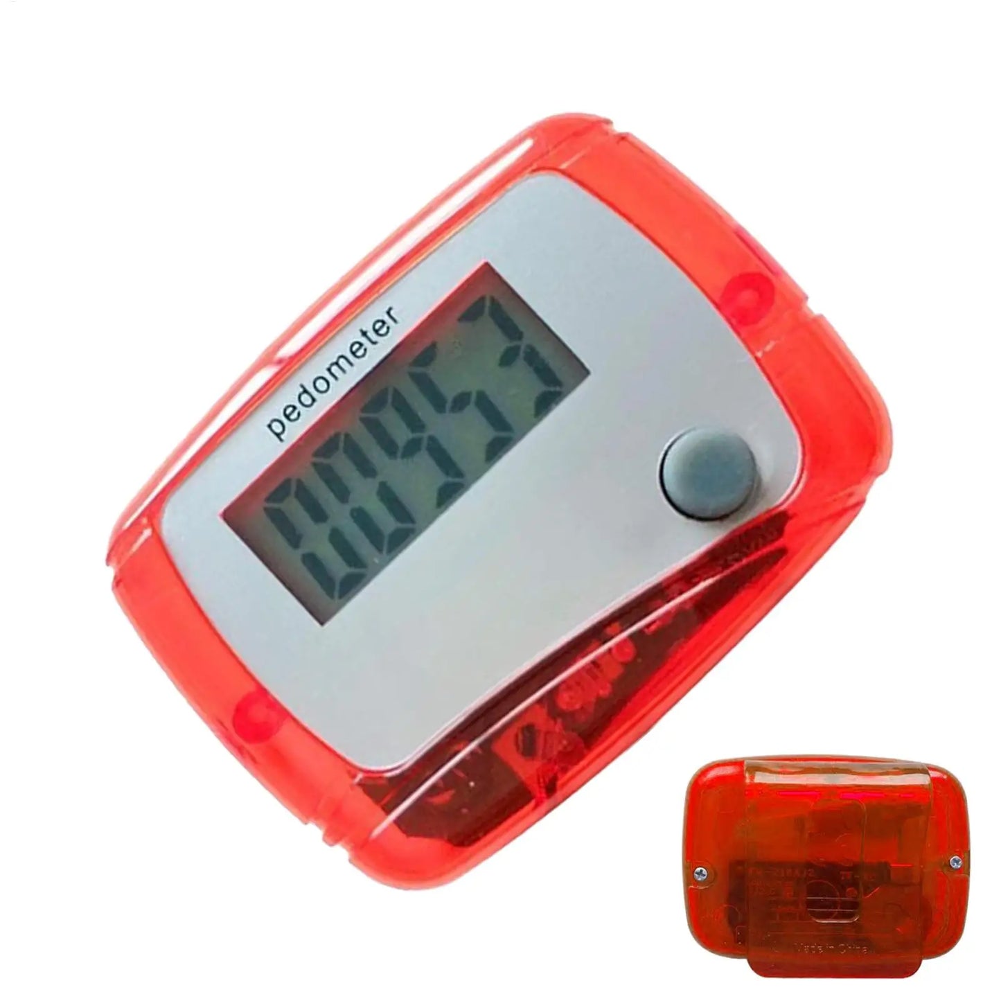 Digital LCD Pedometer with Clip Walking Running Step Counter Step Mini Step Meter for Outdoor Jogging Training Walking