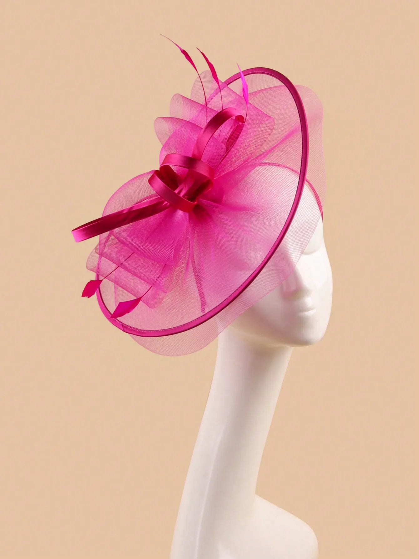 Wedding Accessories Formal Dresses Mesh Fascinator Hats Headwear Kentucky Derby Headpiece for Ladies Hair Accessories Ｗomen