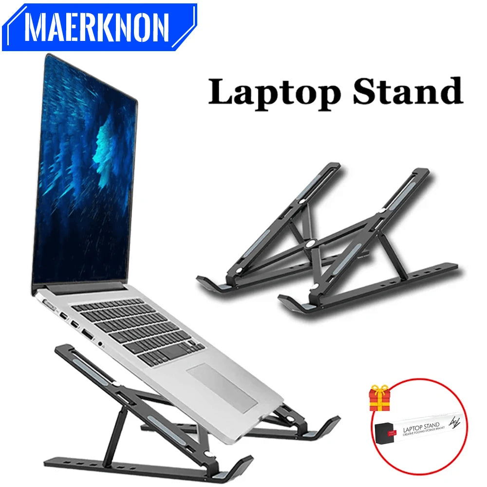 Laptop Stand Portable Foldable Notebook Bracket Adjustable Computer Monitor Holder For Macbook Air iPad Tablets Base Accessories