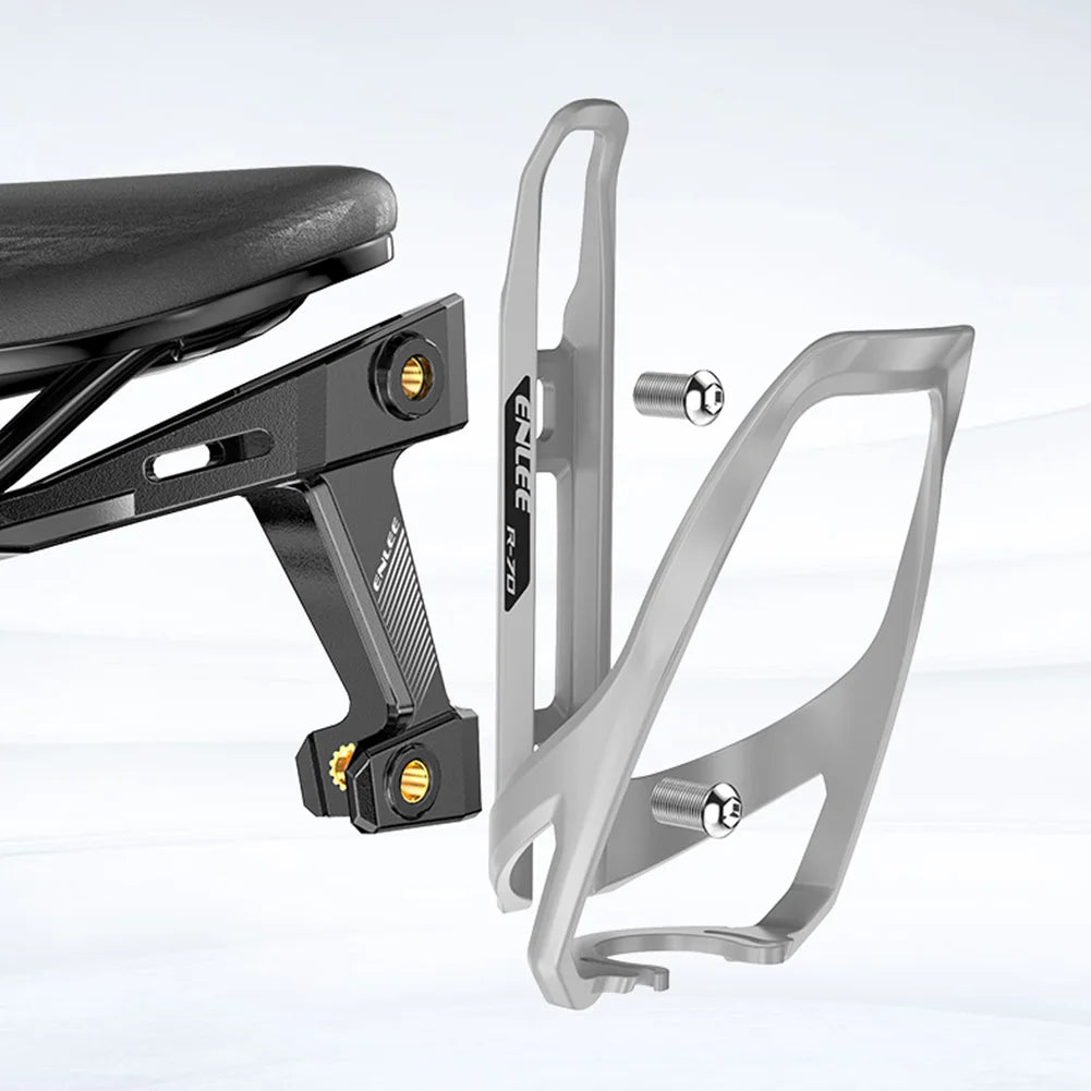 Bicycle Water Bottle Holder Adapter Lightweight Bike Saddle Bottle Cage Extension Bracket Cycling Rear Seat Kettle Mount Stand