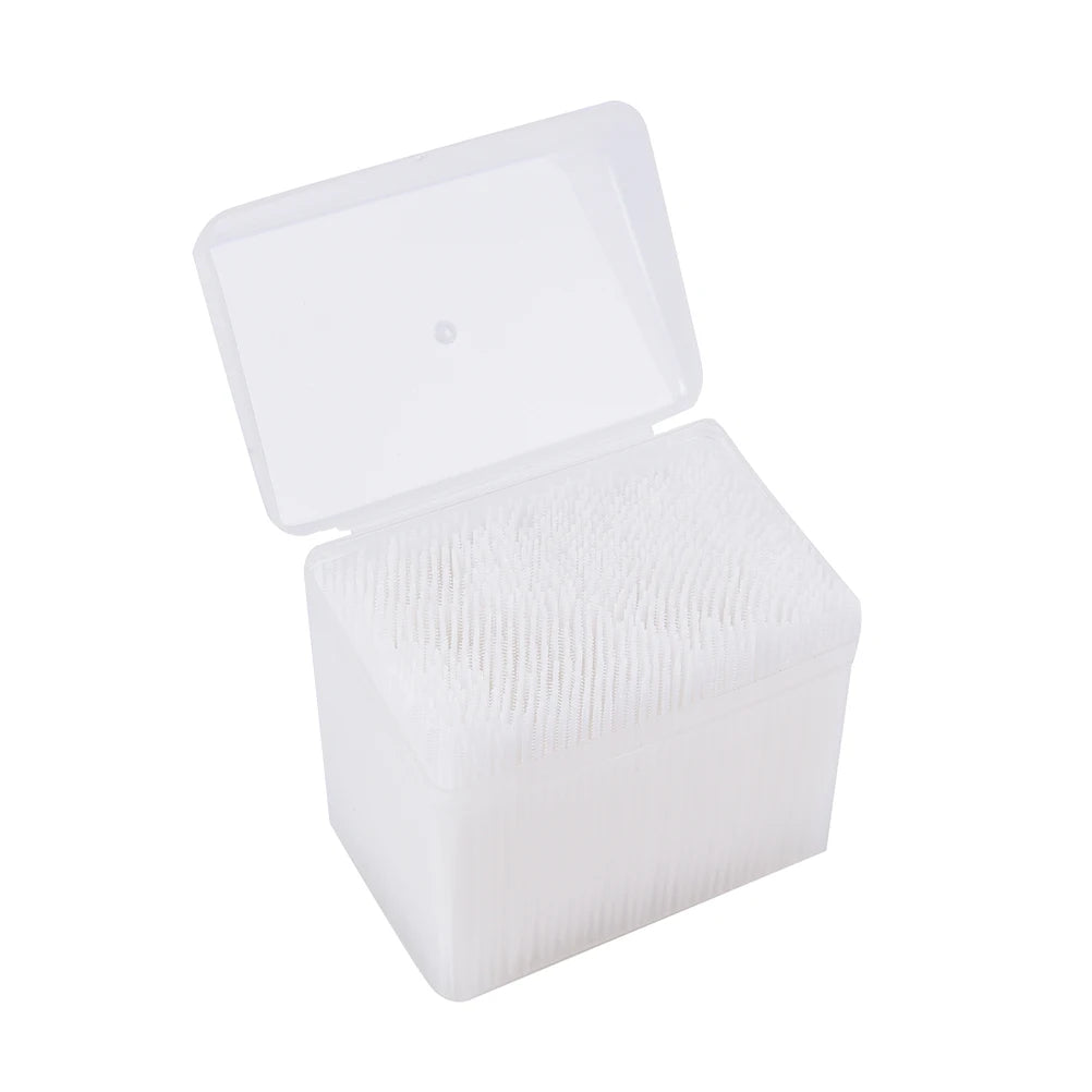 1100 Sticks/box Pale toothpicks 2-way Interdental toothbrush Pick Plastic Dental Picks Mouth hygiene 6.5 Cm Toothbrushes