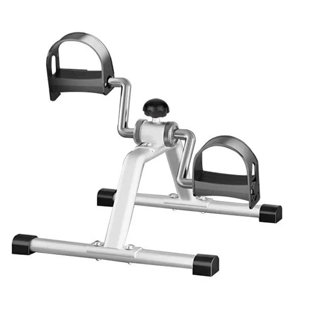 Mini Foldable Foot Pedal Exerciser with Adjustable Resistance Under Desk Bike Stationary Exercise Bike for Home Exercise