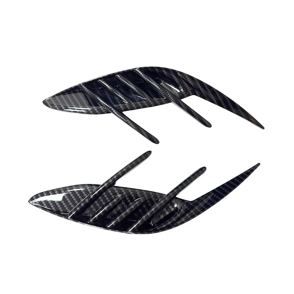 2PCS For KIA Stinger 2018-2023 Car Front Rear Bumper Spoiler Fender Side Vent Cover Canard Splitter Trim Auto Accessories
