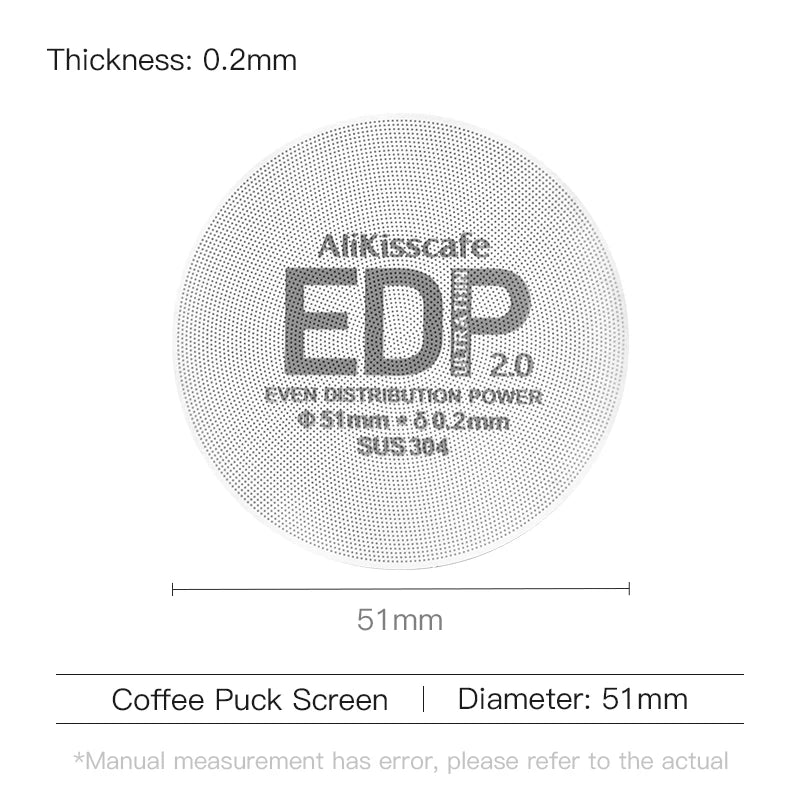 Alikisscafe Coffee Puck Screen Magnetic Espresso Filter 49.5mm 51mm 53.5mm 57.3mm 58.5mm Barista Portafilter Accessories Tools